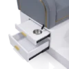 Aura Darcy Pedicure Beauty Salon Furniture Spa - Grey - Image 2