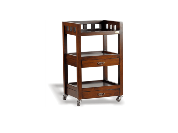 Mridula Wooden Spa Trolley