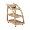 Naino Wooden Spa Trolley - Image 2