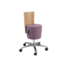 Spa Stool With Wooden Backrest - Image 2