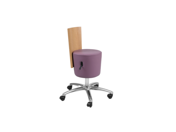 Spa Stool With Wooden Backrest